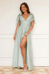 Eyes Of A Goddess Maxi Dress Sage