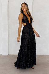 Crystal Cove Maxi Dress Black