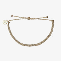 Light Grey Mini Braided Bracelet