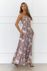 Palm Glow Maxi Dress Floral