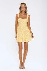 No Competition Mini Dress Yellow