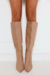 Huda Boots Porcini Suede