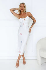 SNDYS Rosa Midi Dress White