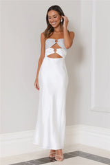 Glam Vibes Maxi Dress White