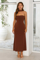 Starlight Serenade Maxi Dress Brown