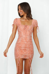 Turn Right Dress Peach