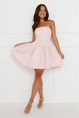 Sasha Strapless Mini Dress Pink