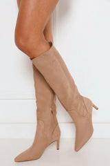 Huda Boots Porcini Suede