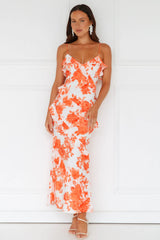 Sunshine Daisies Maxi Dress Orange