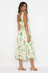 Seaside Space Midi Dress White