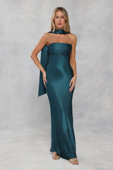 Satin Neck Scarf Teal