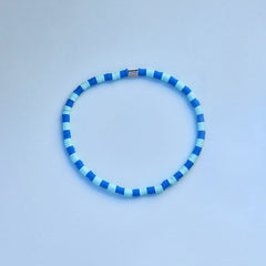 Blue Wave Seascape Stretch Anklet