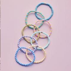 Vacation Vibes Bright Stretch Bracelet Set of 8