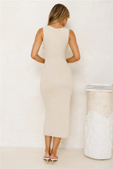 Noir Desire Maxi Dress Taupe