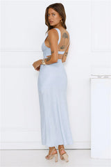 Harbour Bloom Midi Dress Blue