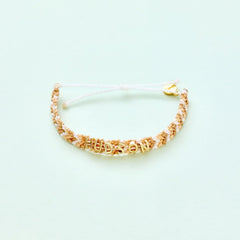 Neutral Woven Chevron Bracelet