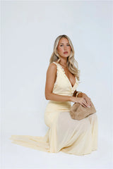 Luxe Lady Glow Maxi Dress Yellow