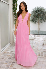 Elegant Vision Maxi Dress Pink