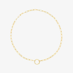 Harper Round Charm Chain Necklace
